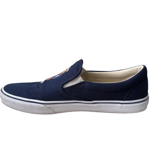 POLO RALPH LAUREN Men\'s Keaton Polo Bear Slip-On Sneakers Size 12 US  Navy Blue main image 5